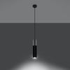 Ceiling lamps for kitchen Sollux Lighting Pendant Lamp BORGIO 1 Black in a minimalist design