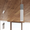 Pendant lamp BORGIO 2 white suitable for various spaces, including kitchen islands and dining tables