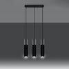 Ceiling lamps for kitchen Sollux Lighting Pendant lamp BORGIO 3L black