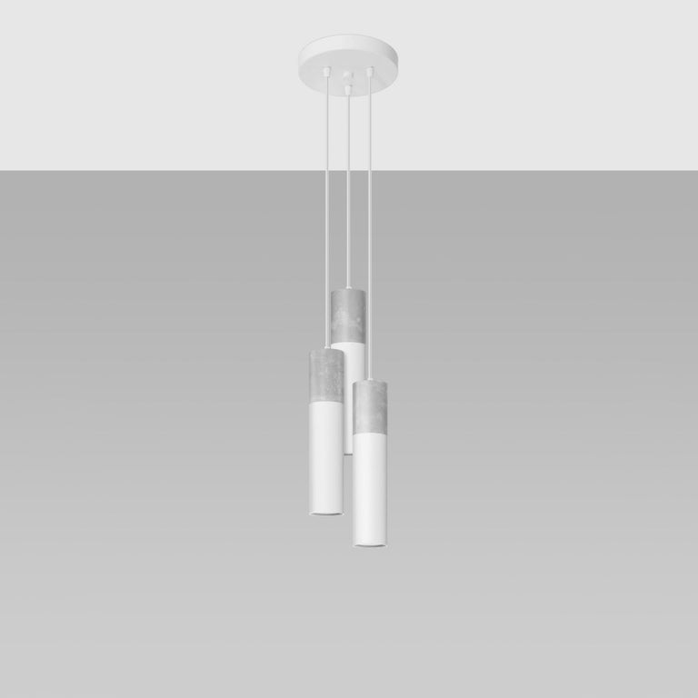 Sollux Lighting Pendant Lamp BORGIO 3P White