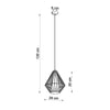 Industrial style pendant light DEMI White from Sollux Lighting