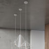 Sleek and modern Sollux Lighting Pendant Lamp DEMI in white