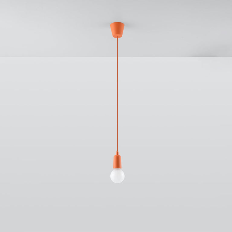 Sollux Lighting Pendant Lamp DIEGO 1 Orange