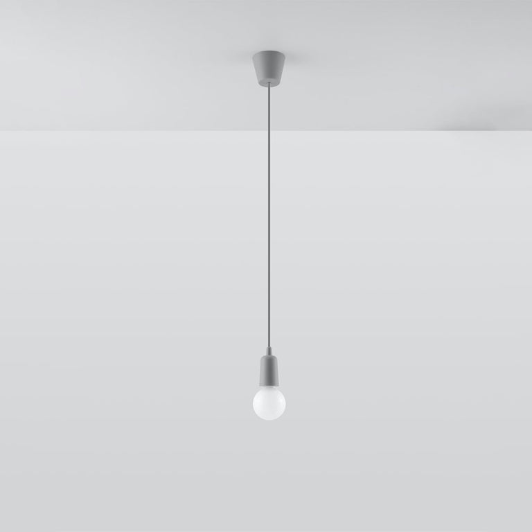 Sollux Lighting Pendant Lamp DIEGO 1 Grey