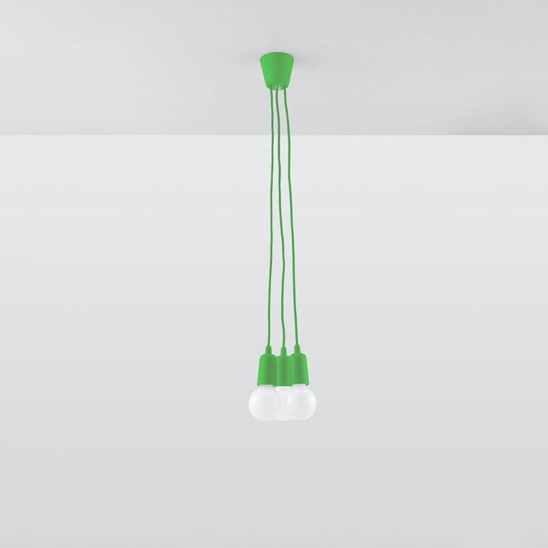 Sollux Lighting Pendant Lamp DIEGO 3 Green