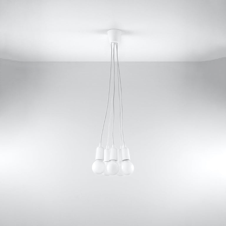 Sollux Lighting Pendant Lamp DIEGO 5 White