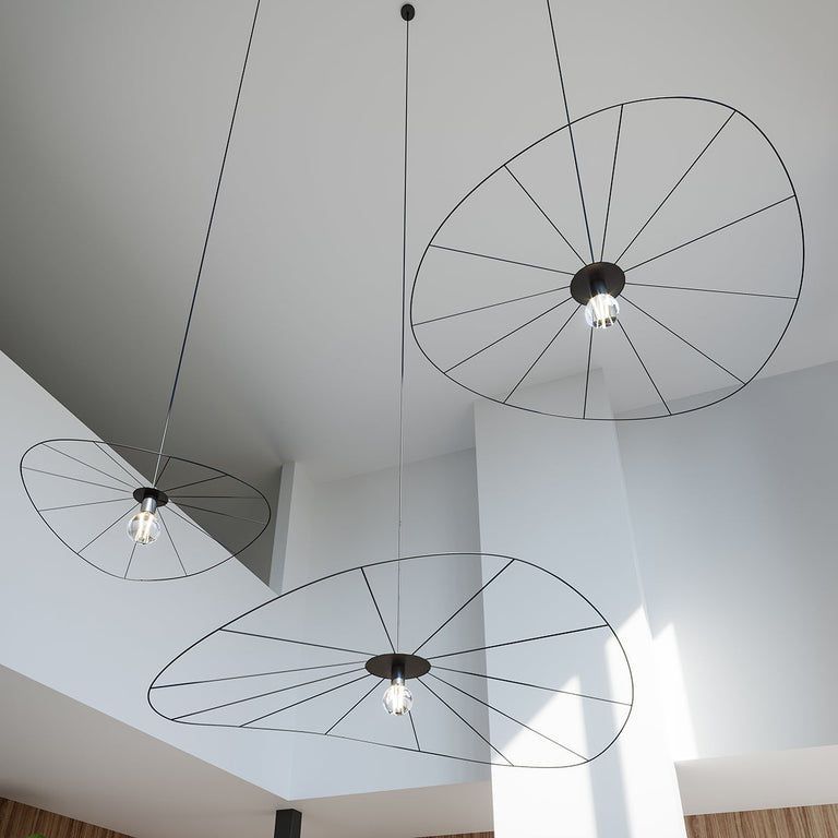 Sollux Lighting Pendant Lamp ESKOLA 70 Black