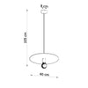 Contemporary pendant light fitting Sollux Lighting Pendant Lamp FLAVIO white
