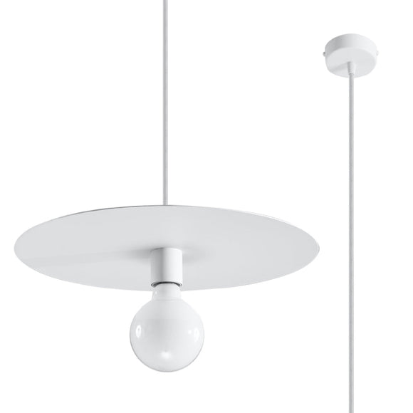 Modern pendant ceiling light Sollux Lighting Pendant Lamp FLAVIO white