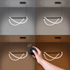 Pendant lamp GALAKSE 84 black LED 2700-6500K with LED light.