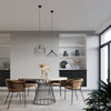 Pendant lamp GATE black ideal as kitchen pendant lighting or bedroom ceiling lamps