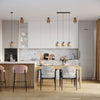 Stylish pendant lighting GIZUR 1 for island décor.

