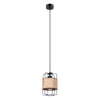 GIZUR 1 hanging lights in wood and steel combination.
