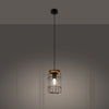 Wooden and steel GOTTO 1 pendant light for kitchens
