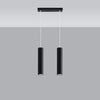 Island pendant lights Sollux Lighting Pendant lamp LAGOS 2 black