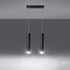Hanging lights Sollux Lighting  Pendant lamp LAGOS 2 black