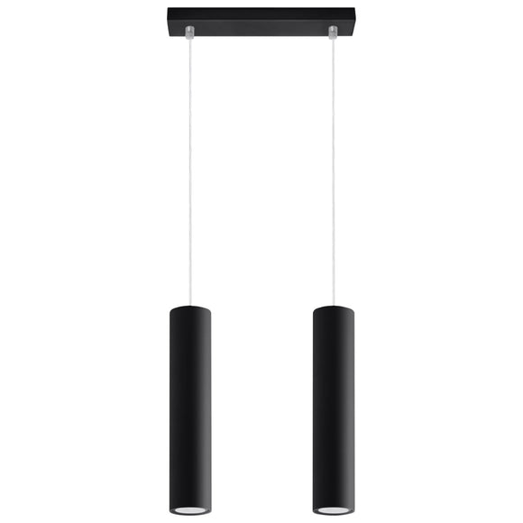 Pendant ceiling lights Sollux Lighting Pendant lamp LAGOS 2 black