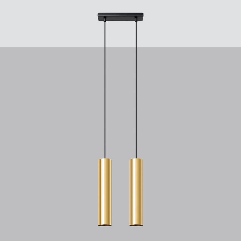 Sollux Lighting Pendant Lamp LAGOS 2 Polished Gold
