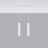 Modern ceiling lamps Sollux Lighting Pendant lamp LAGOS 2 white