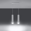 Industrial pendant Sollux Lighting Pendant lamp LAGOS 2 white