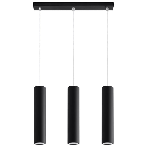 Pendant light Sollux Lighting  Pendant lamp LAGOS 3L black