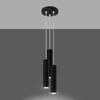 Hanging lights Sollux Lighting Pendant Lamp LAGOS 3P Black
