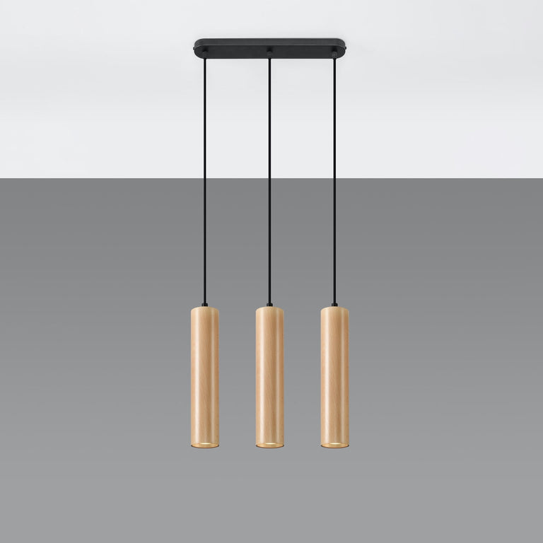 Sollux Lighting Pendant Lamp LINO 3 Wood