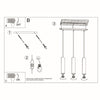Sollux Lighting Pendant Lamp LINO 3 Wood as a pendant light over island