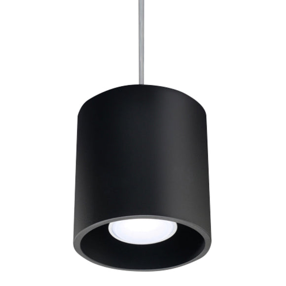 Modern Sollux Lighting Pendant Lamp ORBIS 1 Black for stylish interiors