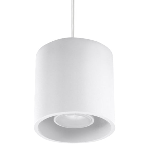 Modern Sollux Lighting Pendant Lamp ORBIS 1 White for contemporary interiors