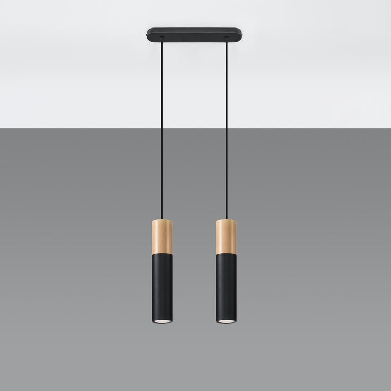 Sollux Lighting Pendant Lamp PABLO 2 Black