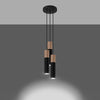 Pendant lamp PABLO 3P black enhancing Scandinavian decor