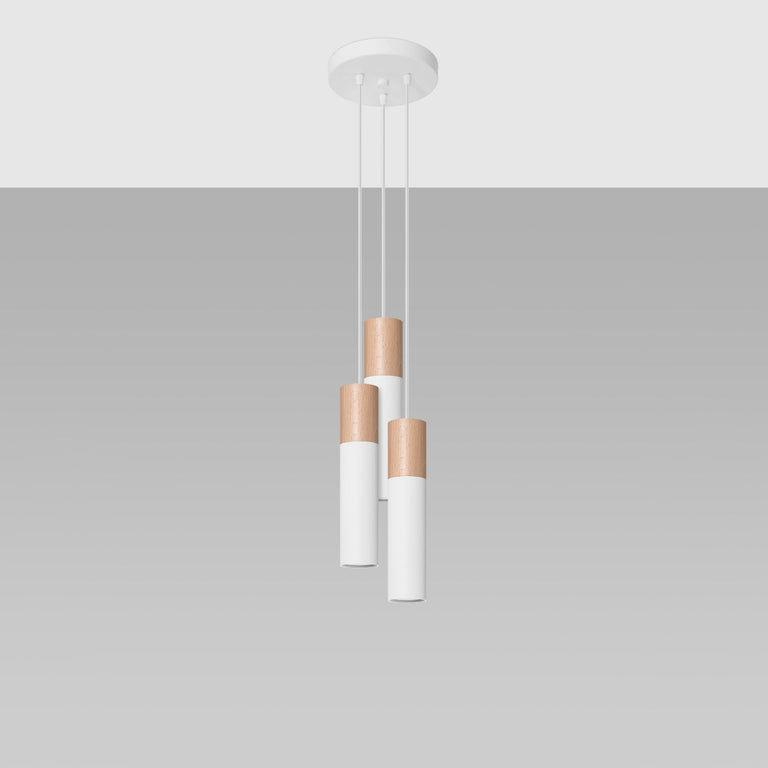 Sollux Lighting Pendant Lamp PABLO 3P White