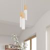 Sollux Lighting Pendant Lamp Pablo 3P White in a minimalist home design