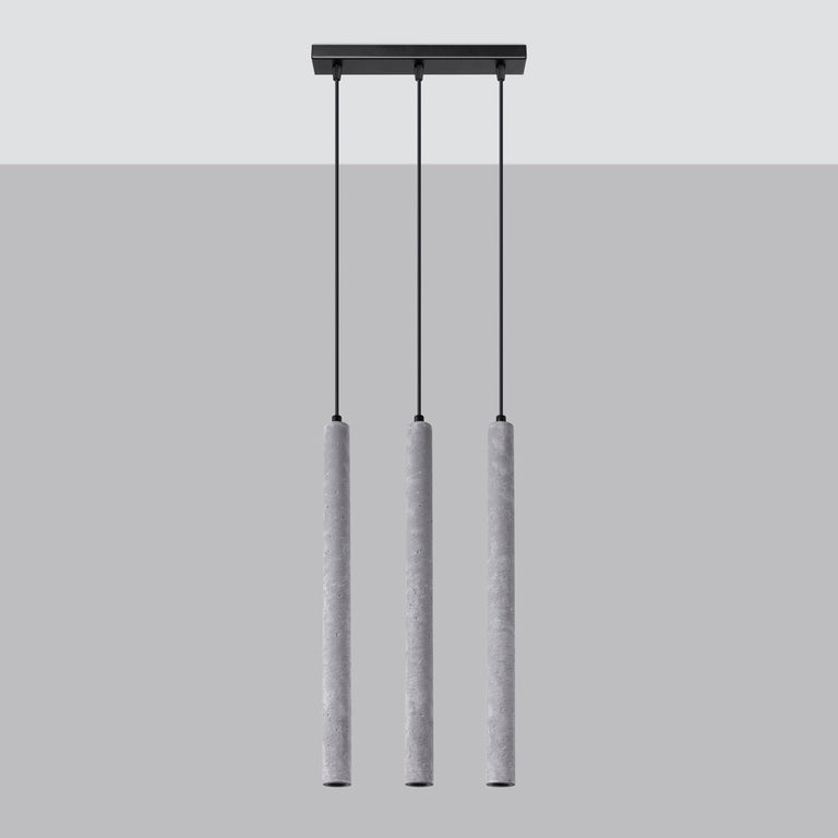 Sollux Lighting Pendant Lamp PASTELO 3L Concrete