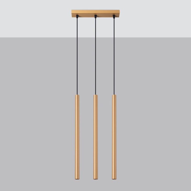 Sollux Lighting Pendant Lamp PASTELO 3L Gold