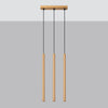 Modern pendant light Sollux Lighting Pendant Lamp PASTELO 3L Gold
