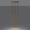 Elegant gold pendant Sollux Lighting Pendant Lamp PASTELO 3L
