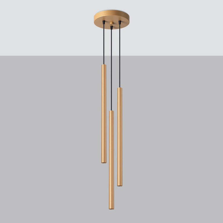 Sollux Lighting Pendant Lamp PASTELO 3P Gold