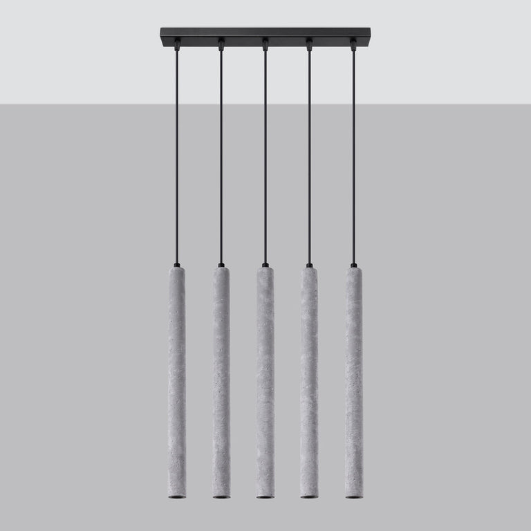 Sollux Lighting Pendant Lamp PASTELO 5L Concrete