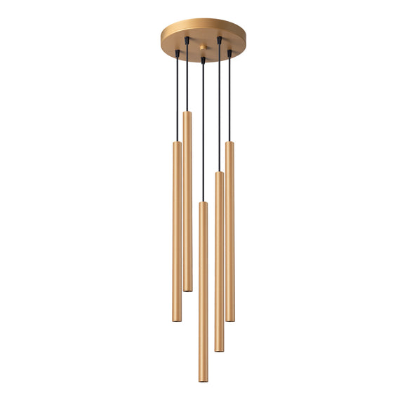 Modern pendant lamp Sollux Lighting Pendant Lamp PASTELO 5P Gold
