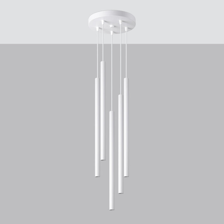 Sollux Lighting Pendant Lamp PASTELO 5P White