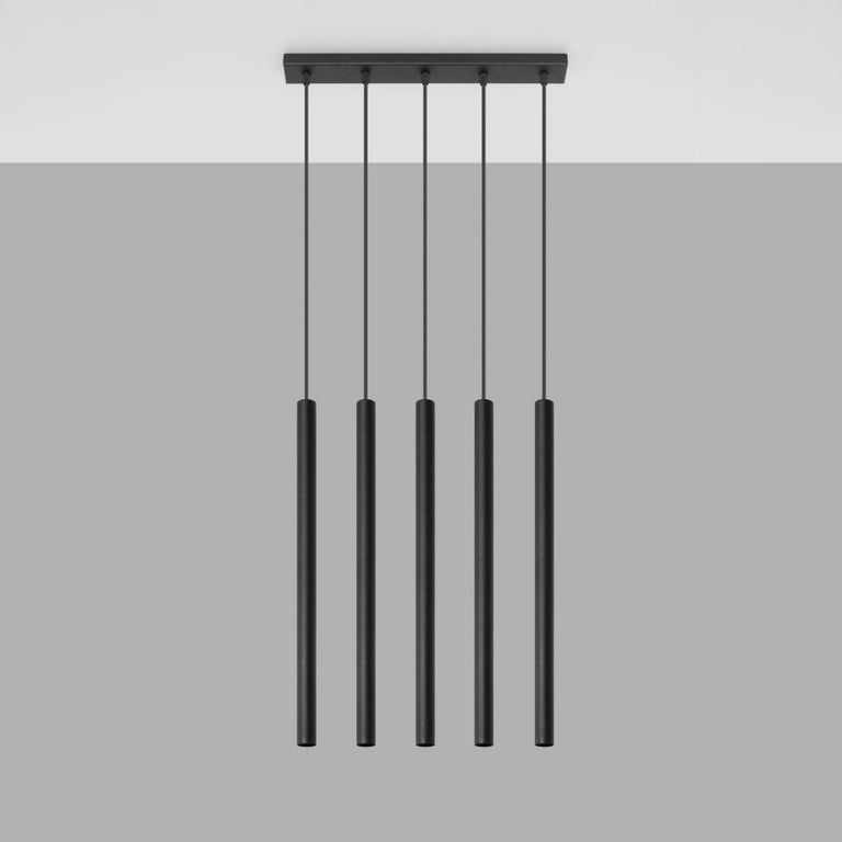 Sollux Lighting Pendant Lamp PASTELO 5 Black