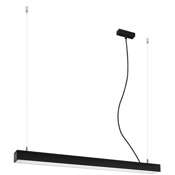 Modern lighting with Sollux Lighting Pendant lamp PINNE 90 black