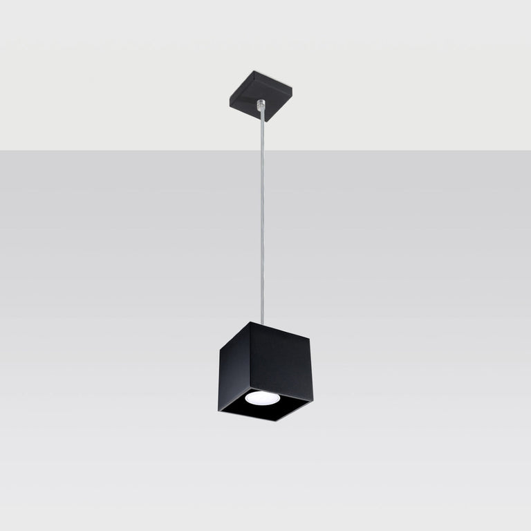 Sollux Lighting Pendant Lamp QUAD 1 Black