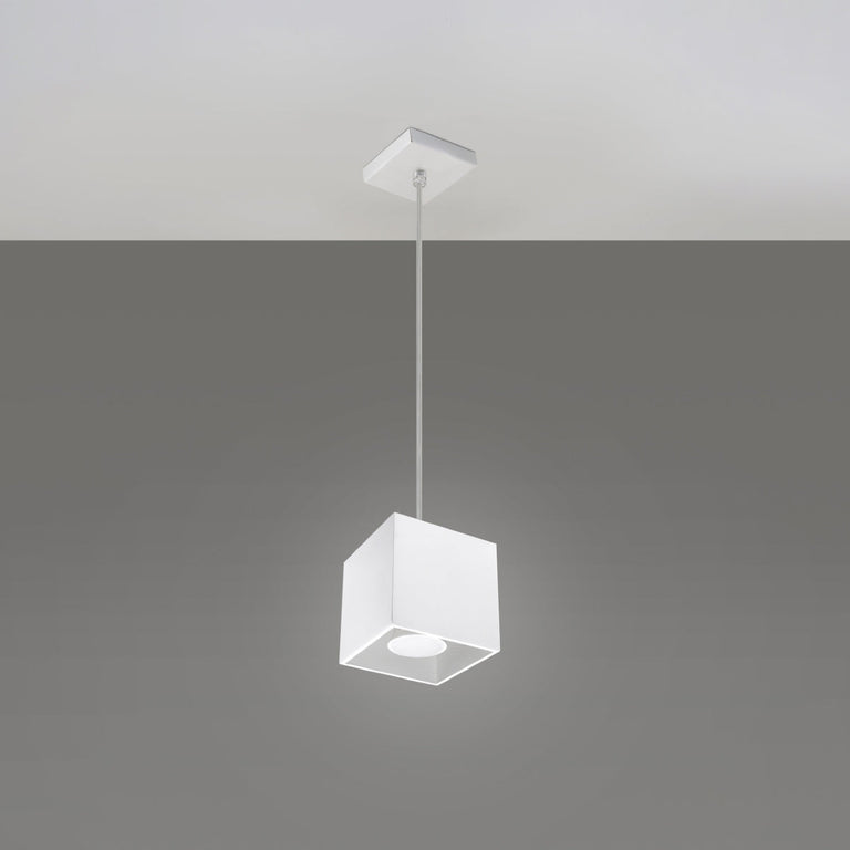 Sollux Lighting Pendant Lamp QUAD 1 White