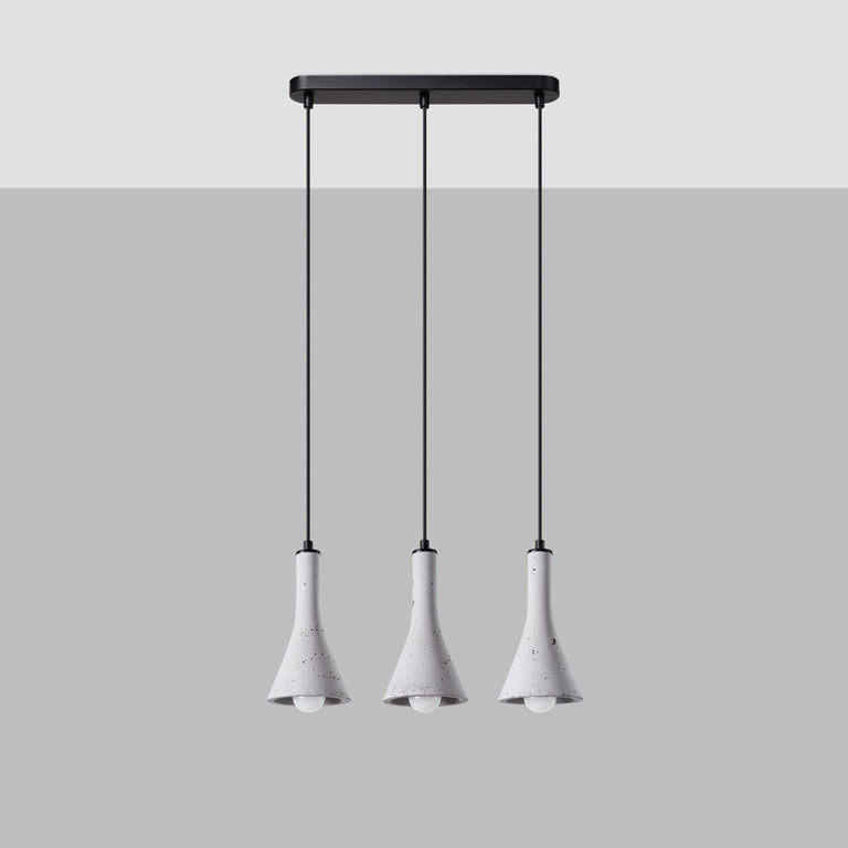 Sollux Lighting Pendant Lamp REA 3L Concrete