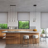 Stylish ceiling lamps for kitchen use, featuring REA 3L Concrete
