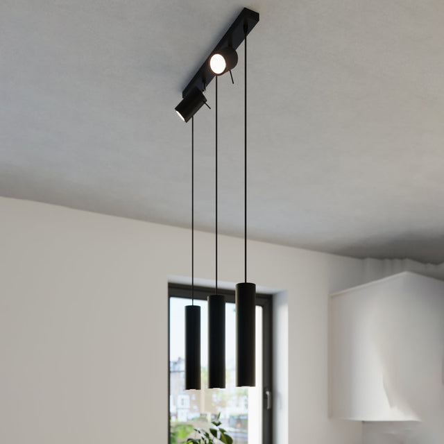 Sollux Lighting Pendant Lamp RING 3 Black