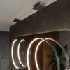 Modern chandelier Sollux Lighting Pendant lamp RIO 78 black 3000K